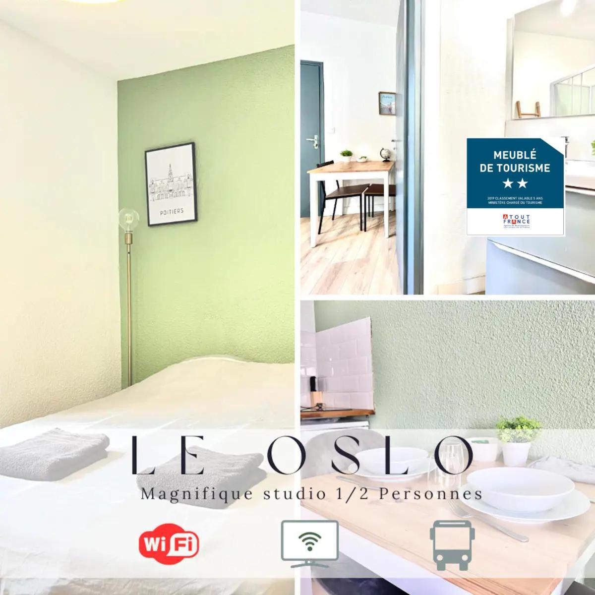 Ferienwohnung Le Oslo, A 50M De La Gare Tv Connecte+Fibre Poitiers Exterior foto